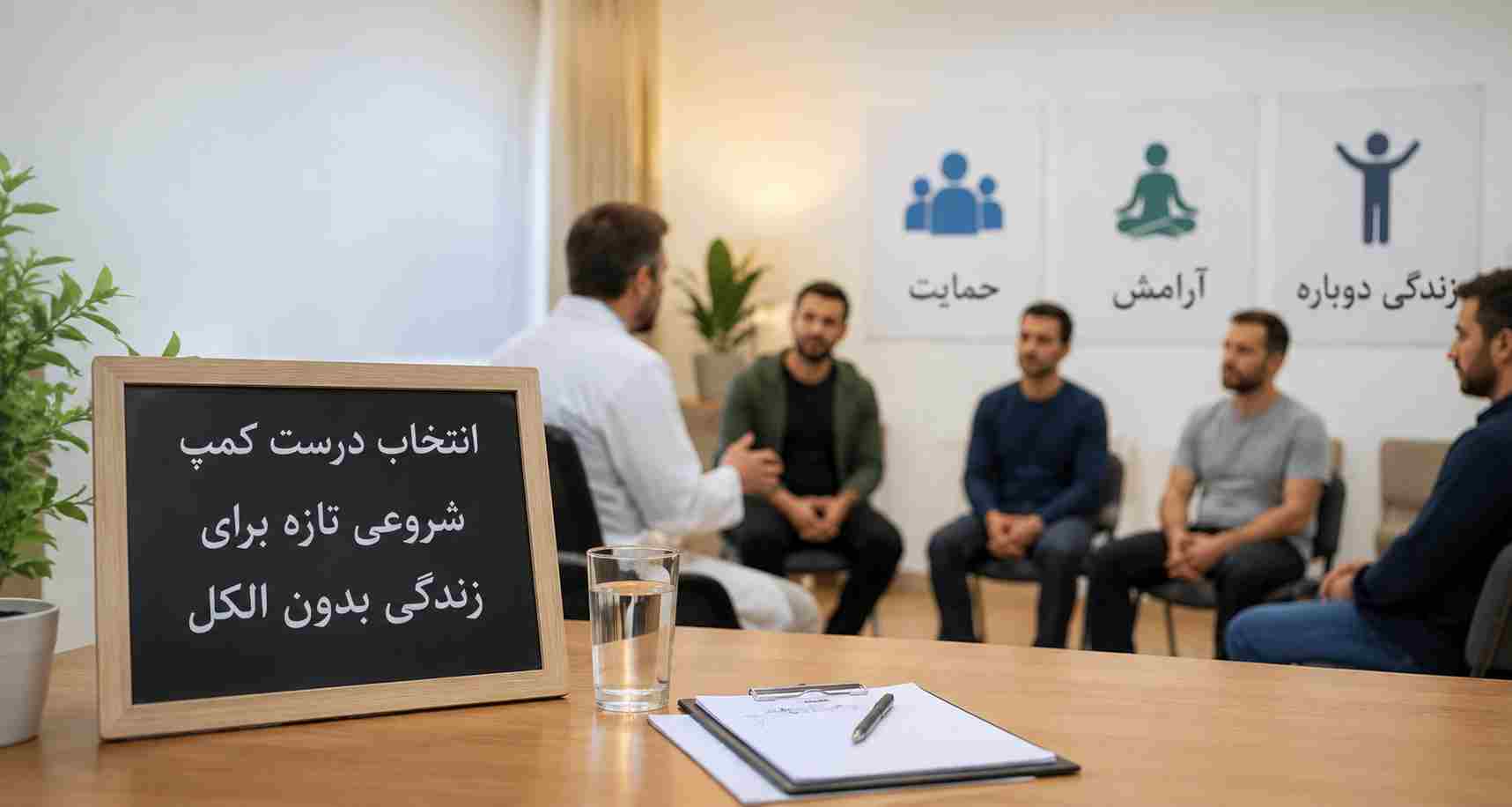 ترک الکل در کمپ