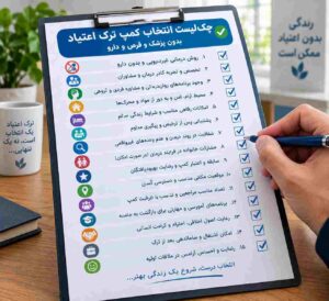 چک‌لیست انتخاب کمپ ترک اعتیاد